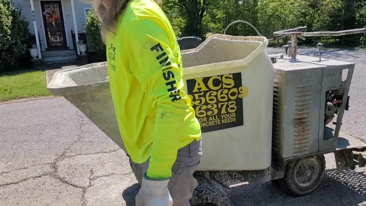 Concrete buggy on job site for efficient project delivery