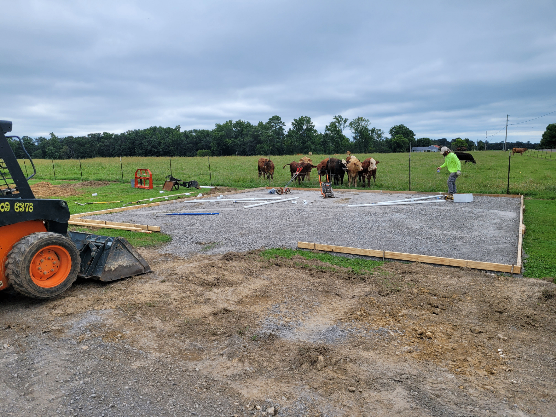 Residential concrete sidewalk and walkway project